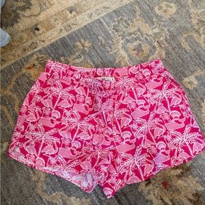 Vineyard Vines Pink and White draw string Waist Shorts Size medium